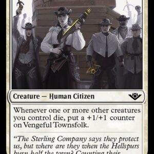 Outlaws of Thunder Junction - 37 - Vengeful Townsfolk - Common - W - Non-foil