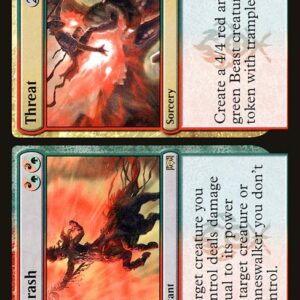 Ravnica Allegiance - 229 - Thrash // Threat - Rare - RG - Non-foil (Front)