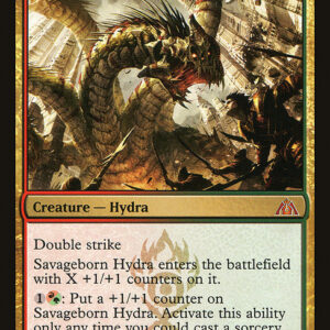 Dragon's Maze - 100 - Savageborn Hydra - Mythic - RG - Non-foil (Front)