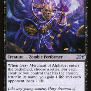 Unfinity - 75 - Gray Merchant of Alphabet - Uncommon - B - Foil