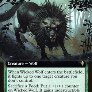 Throne of Eldraine - 374 - Wicked Wolf - Rare - G - Non-foil