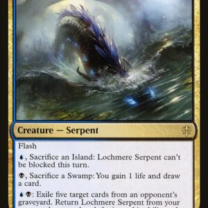 Throne of Eldraine - 195 - Lochmere Serpent - Rare - UB - Non-foil