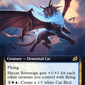 Ikoria: Lair of Behemoths - 344 - Skycat Sovereign - Rare - WU - Foil (Front)