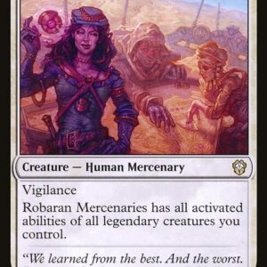 Dominaria United Commander - 22 - Robaran Mercenaries - Rare - W - Foil