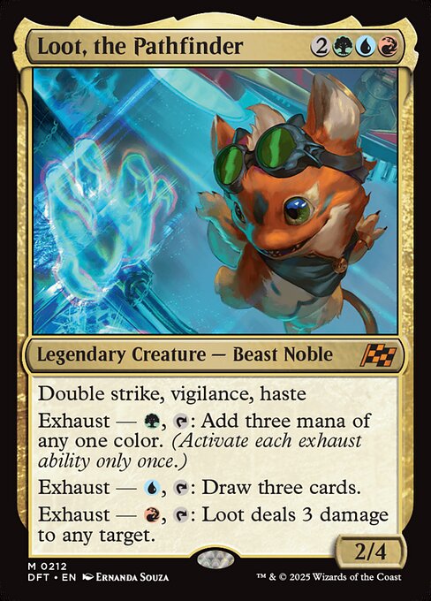 Aetherdrift - 212 - Loot, the Pathfinder - Mythic - Multi - Foil