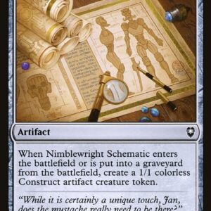 Commander Legends: Battle for Baldur's Gate - 330 - Nimblewright Schematic - Common - C - Non-foil