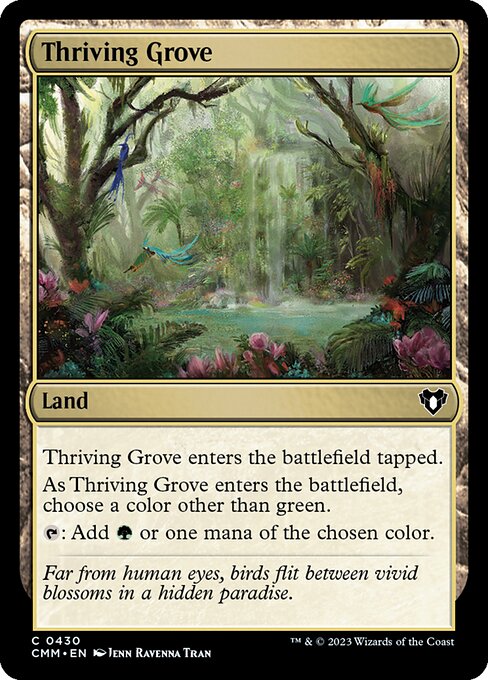 Commander Masters - 430 - Thriving Grove - Common - C - Non-foil