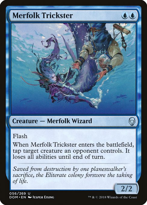 Dominaria - 56 - Merfolk Trickster - Uncommon - U - Foil
