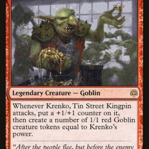 War of the Spark - 137 - Krenko, Tin Street Kingpin - Rare - R - Foil (Front)