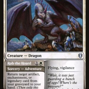 Commander Legends: Battle for Baldur's Gate - 13 - Crystal Dragon // Rob the Hoard - Uncommon - W - Non-foil