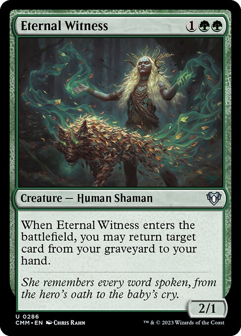Commander Masters - 286 - Eternal Witness - Uncommon - G - Non-foil