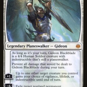 War of the Spark - 13 - Gideon Blackblade - Mythic - W - Foil (Front)