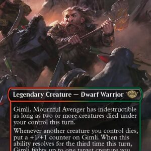 The Lord of the Rings: Tales of Middle-earth - 436 - Gimli, Mournful Avenger - Rare - RG - Foil