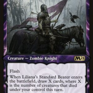 Core Set 2021 - 299 - Liliana's Standard Bearer - Rare - B - Foil (Front)