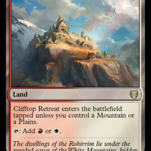 Tales of Middle-earth Commander - 300 - Clifftop Retreat - Rare - C - Non-foil