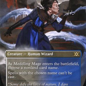 Double Masters - 355 - Meddling Mage - Rare - WU - Foil