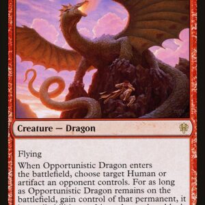 Throne of Eldraine - 133 - Opportunistic Dragon - Rare - R - Foil