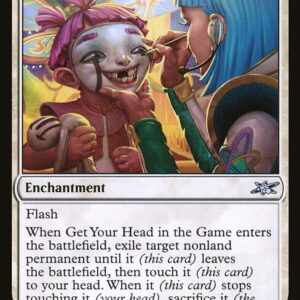 Unfinity - 10 - Get Your Head in the Game - Uncommon - W - Foil