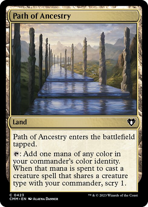 Commander Masters - 423 - Path of Ancestry - Common - C - Non-foil