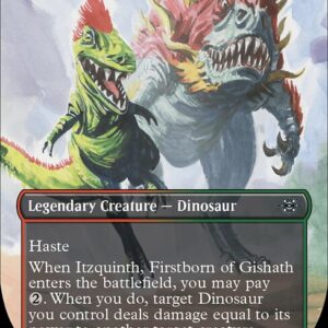 The Lost Caverns of Ixalan - 331 - Itzquinth, Firstborn of Gishath - Uncommon - RG - Foil (Front)