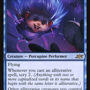 Unfinity - 60 - Treacherous Trapezist - Rare - U - Foil