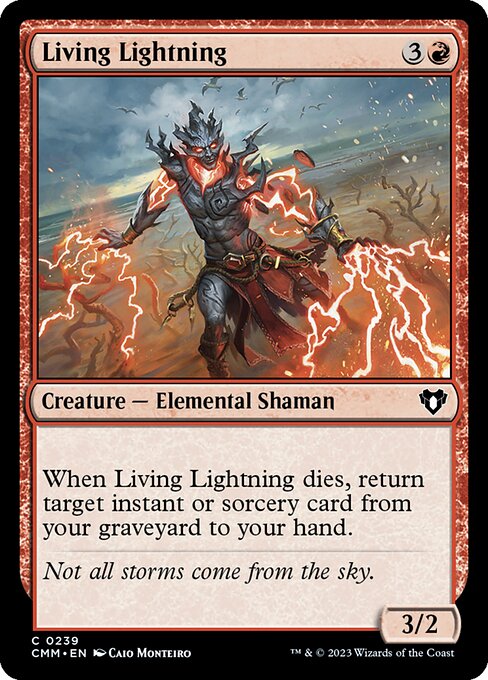 Commander Masters - 239 - Living Lightning - Common - R - Non-foil