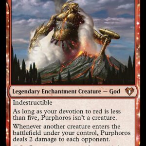 Commander Masters - 246 - Purphoros, God of the Forge - Mythic - R - Foil