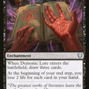 Commander Legends - 118 - Demonic Lore - Uncommon - B - Non-foil