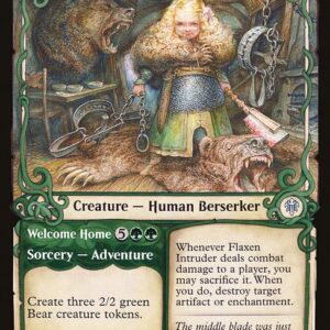 Throne of Eldraine - 297 - Flaxen Intruder // Welcome Home - Uncommon - G - Non-foil