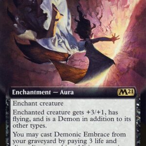 Core Set 2021 - 356 - Demonic Embrace - Rare - B - Non-foil (Front)