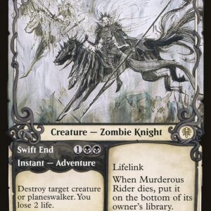 Throne of Eldraine - 287 - Murderous Rider // Swift End - Rare - B - Foil