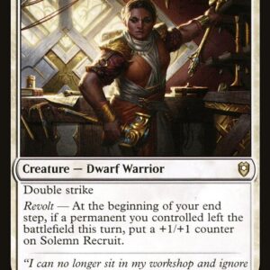Commander Legends: Battle for Baldur's Gate - 708 - Solemn Recruit - Rare - W - Non-foil