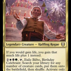 Tales of Middle-earth Commander - 48 - Bilbo, Birthday Celebrant - Rare - Multi - Non-foil