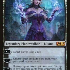Core Set 2019 - 291 - Liliana, the Necromancer - Mythic - B - Foil