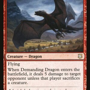Forgotten Realms Commander - 120 - Demanding Dragon - Rare - R - Non-foil (Front)