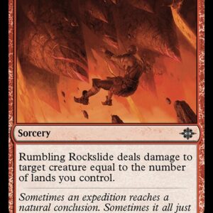 The Lost Caverns of Ixalan - 163 - Rumbling Rockslide - Common - R - Non-foil (Front)