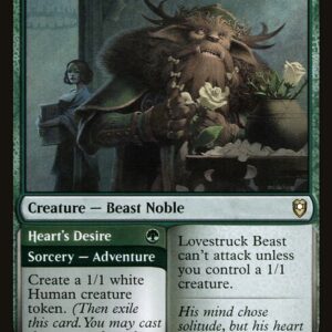 Commander Legends: Battle for Baldur's Gate - 827 - Lovestruck Beast // Heart's Desire - Rare - G - Non-foil