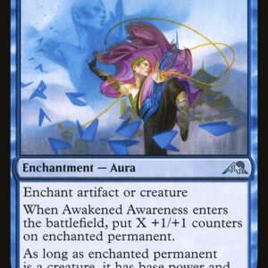 Kamigawa: Neon Dynasty - 47 - Awakened Awareness - Uncommon - U - Foil