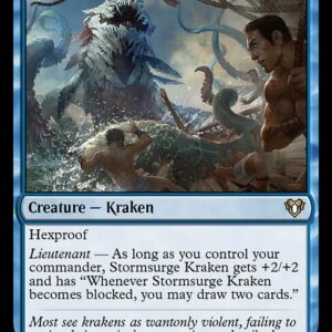 Commander Masters - 122 - Stormsurge Kraken - Rare - U - Foil
