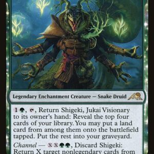 Kamigawa: Neon Dynasty - 206 - Shigeki, Jukai Visionary - Rare - G - Foil