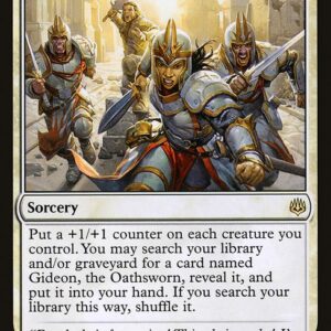 War of the Spark - 267 - Gideon's Battle Cry - Rare - W - Non-foil (Front)