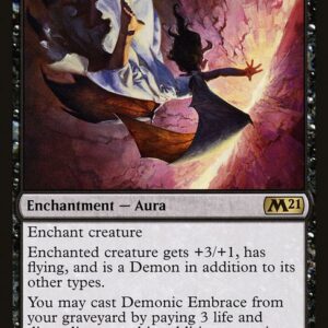 Core Set 2021 - 95 - Demonic Embrace - Rare - B - Non-foil (Front)