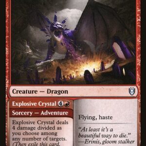 Commander Legends: Battle for Baldur's Gate - 160 - Amethyst Dragon // Explosive Crystal - Uncommon - R - Non-foil