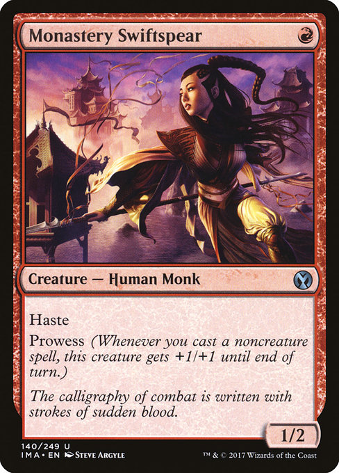 Iconic Masters - 140 - Monastery Swiftspear - Uncommon - R - Non-foil