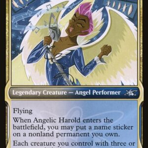 Unfinity - 255 - Angelic Harold - Uncommon - WU - Foil