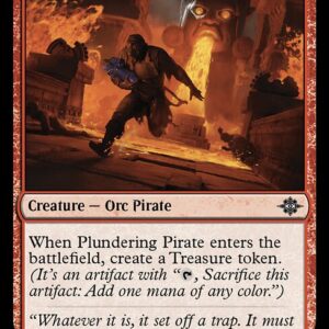 The Lost Caverns of Ixalan - 160 - Plundering Pirate - Common - R - Non-foil (Front)