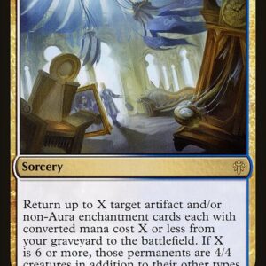 Throne of Eldraine - 186 - Dance of the Manse - Rare - WU - Foil