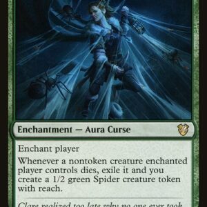 Midnight Hunt Commander - 25 - Curse of Clinging Webs - Rare - G - Non-foil (Front)