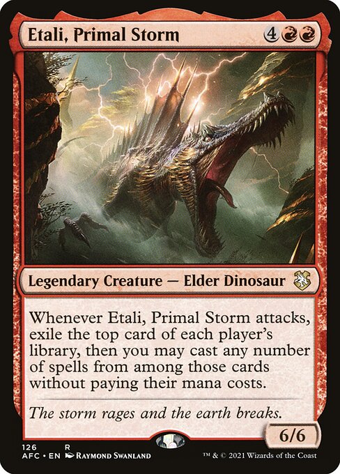 Forgotten Realms Commander - 126 - Etali, Primal Storm - Rare - R - Non-foil (Front)