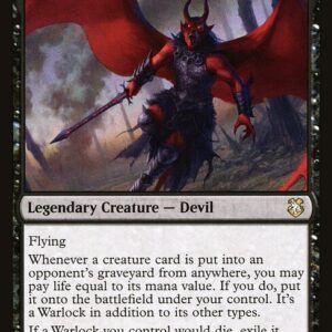 Forgotten Realms Commander - 27 - Lorcan, Warlock Collector - Rare - B - Non-foil (Front)